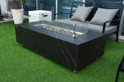Elementi Varna Marble Porcelain Fire Table - Fire Pit Oasis