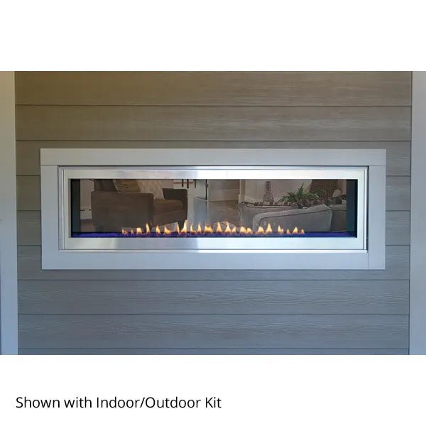 Empire Boulevard Ventless See-Through Gas Fireplace - 60" - Fire Pit Oasis