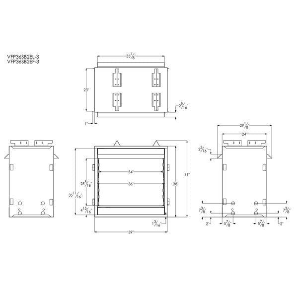 Empire Breckenridge See-Through Firebox - Fire Pit Oasis