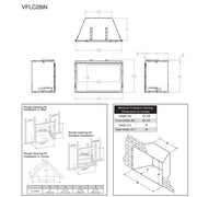 Empire Loft Series VFL28 Ventless Fireplace - Fire Pit Oasis