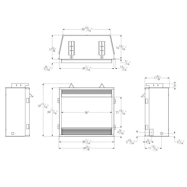 Empire Vail Peninsula Ventless Gas Fireplace - Fire Pit Oasis