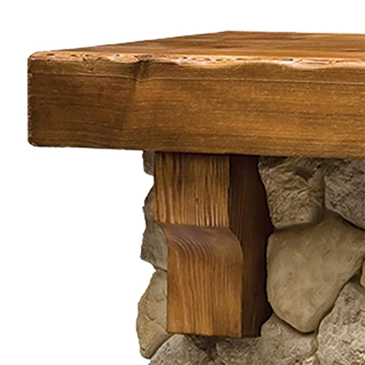 Fieldstone Rustic Electric Fireplace Mantel Package – Fire Pit Oasis