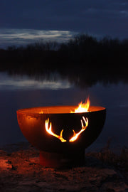 Fire Pit Art Antlers Fire Pit - Fire Pit Oasis