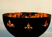 Fire Pit Art Fleur De Lis Fire Pit - Fire Pit Oasis