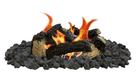 Firegear Beach Fire 8-Piece Fire Pit Log Set - Fire Pit Oasis