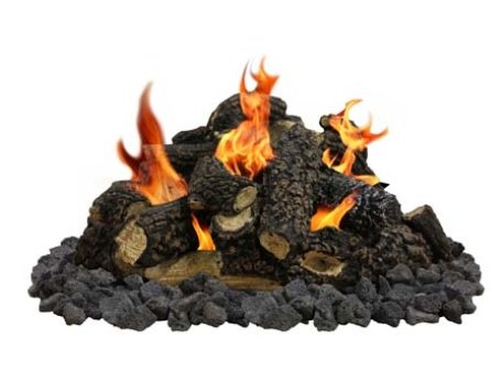 Firegear Spit Fire 17-Piece Fire Pit Log Set - Fire Pit Oasis