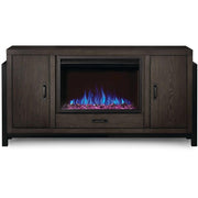 Franklin Electric Fireplace TV Stand in Weathered Oak - Fire Pit Oasis