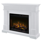 Jean Electric Fireplace Mantel Package in White - Fire Pit Oasis