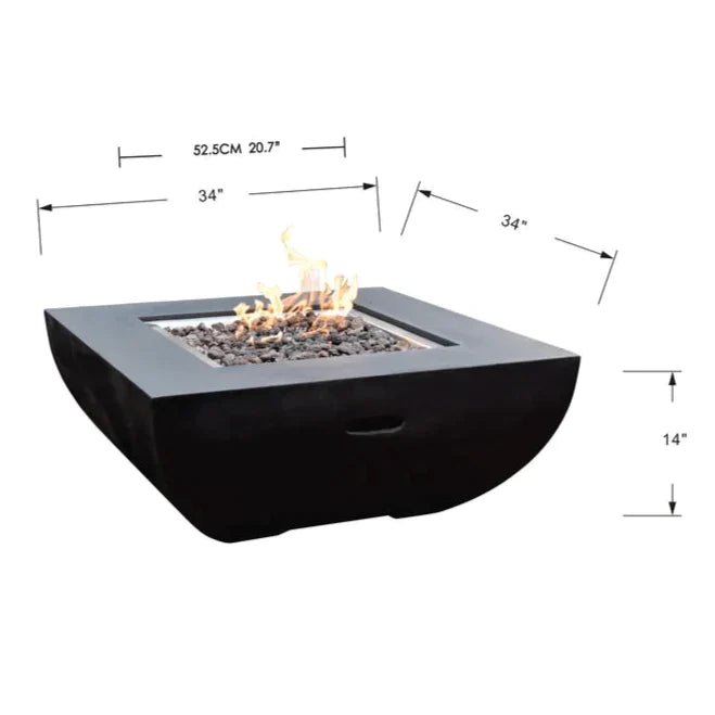 Modeno Aurora Fire Table - Propane - OFG114-LP - Fire Pit Oasis