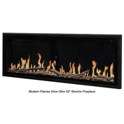 Modern Flames Orion Slim Built-In/Wall Mounted Smart Electric Fireplace - Fire Pit Oasis