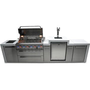 Mont Alpi 805 Deluxe Island with a Kegerator - MAi805-DKEG - Fire Pit Oasis