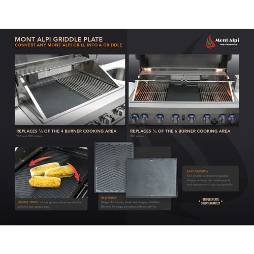 Mont Alpi Supreme 470 Carted Grill S-470 - Fire Pit Oasis
