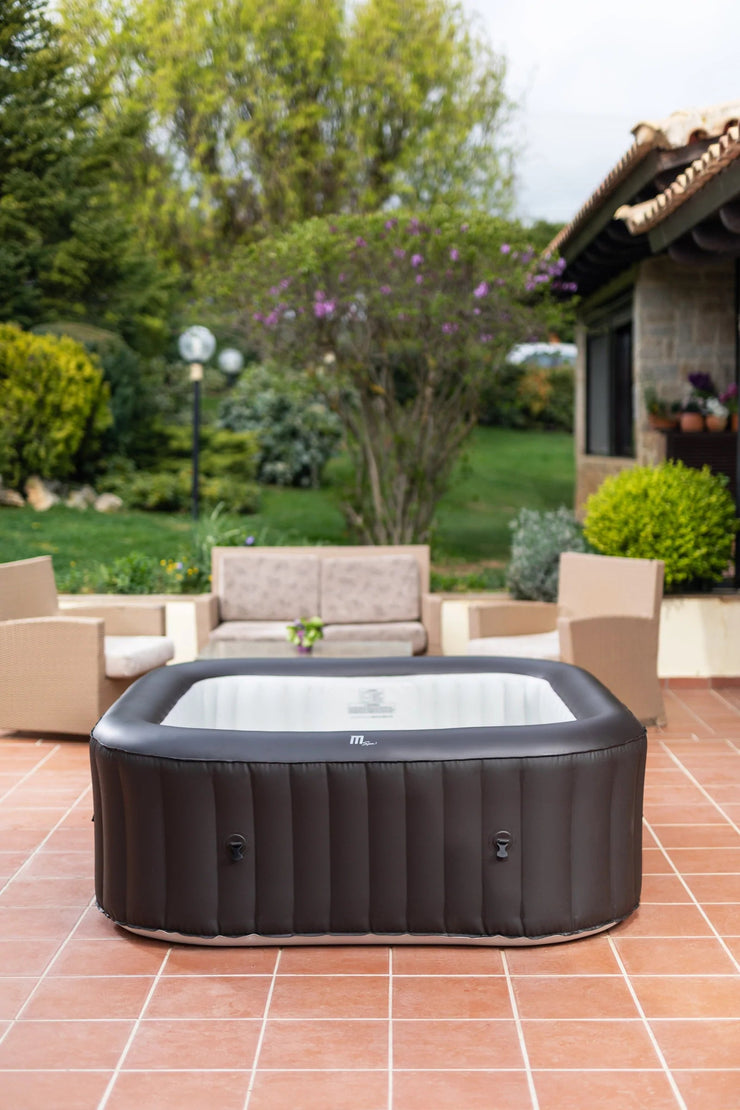 Mspa Vito, Urban Series, Inflatable Hot Tub & Spa, 132 Jets, 700w Massage Air Blower, 1350w Water Heater, One Piece Easy Install, 4+2 Persons, Square - Fire Pit Oasis