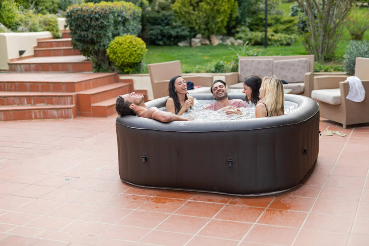 Mspa Vito, Urban Series, Inflatable Hot Tub & Spa, 132 Jets, 700w Massage Air Blower, 1350w Water Heater, One Piece Easy Install, 4+2 Persons, Square - Fire Pit Oasis