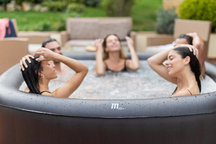 Mspa Vito, Urban Series, Inflatable Hot Tub & Spa, 132 Jets, 700w Massage Air Blower, 1350w Water Heater, One Piece Easy Install, 4+2 Persons, Square - Fire Pit Oasis