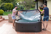 Mspa Vito, Urban Series, Inflatable Hot Tub & Spa, 132 Jets, 700w Massage Air Blower, 1350w Water Heater, One Piece Easy Install, 4+2 Persons, Square - Fire Pit Oasis