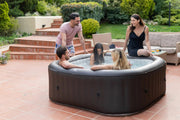 Mspa Vito, Urban Series, Inflatable Hot Tub & Spa, 132 Jets, 700w Massage Air Blower, 1350w Water Heater, One Piece Easy Install, 4+2 Persons, Square - Fire Pit Oasis