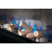 Napoleon 50-In CLEARion ELITE See-Thru Electric Fireplace w/ Decorative Stainless Steel Trim Kit - Fire Pit Oasis