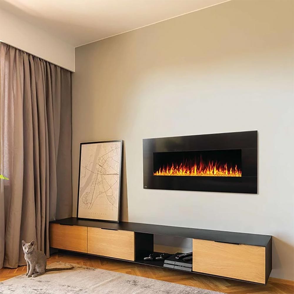 Napoleon 50in Harsten Wall Mount Electric Fireplace with Bluetooth Sp