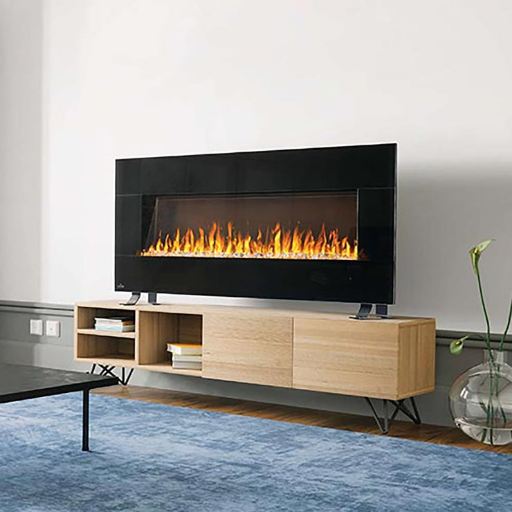 Napoleon 50-in Harsten Wall Mount Electric Fireplace with Bluetooth Speakers - Fire Pit Oasis