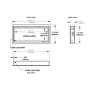 Napoleon 60-In Alluravision Slim Wall Mount Electric Fireplace - NEFL60CHS - Fire Pit Oasis