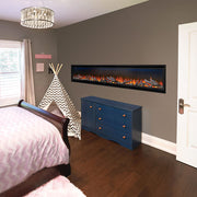 Napoleon 74-In Alluravision Deep Wall Mount Electric Fireplace - NEFL74CHD - Fire Pit Oasis