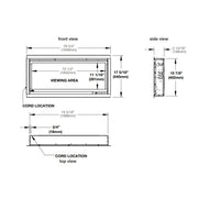 Napoleon 74-In Alluravision Deep Wall Mount Electric Fireplace - NEFL74CHD - Fire Pit Oasis