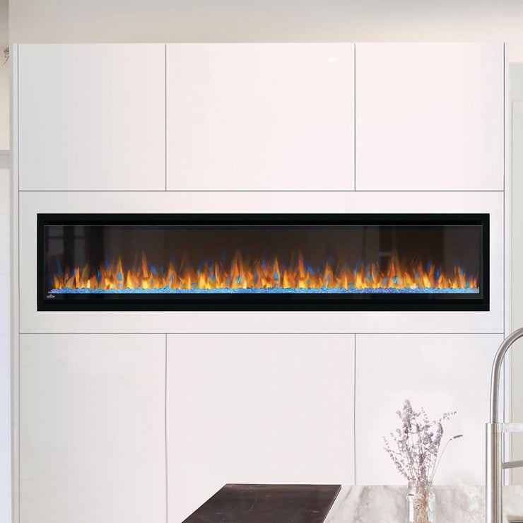 Napoleon 74-In Alluravision Slim Wall Mount Electric Fireplace - NEFL74CHS - Fire Pit Oasis