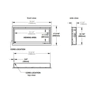 Napoleon 74-In Alluravision Slim Wall Mount Electric Fireplace - NEFL74CHS - Fire Pit Oasis