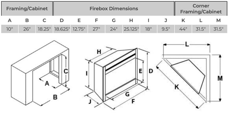 Napoleon Cinema 27-In Plug-In Electric Fireplace - Fire Pit Oasis