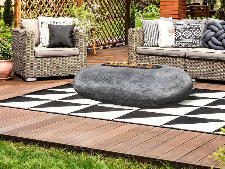 Prism Hardscapes Pebble Fire Table - Fire Pit Oasis