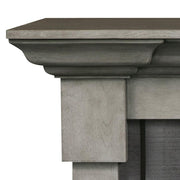 Royce Electric Fireplace Mantel Package in Smoke Stack Grey - Fire Pit Oasis