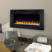 SimpliFire 40-in Allusion Wall Mount Electric Fireplace - Fire Pit Oasis
