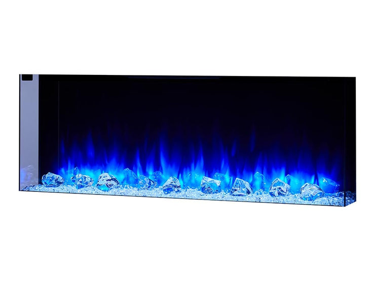 SimpliFire 43-in Scion Trinity Linear Electric Fireplace Package - Fire Pit Oasis