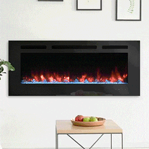 SimpliFire 60-in Allusion Wall Mount Electric Fireplace - Fire Pit Oasis