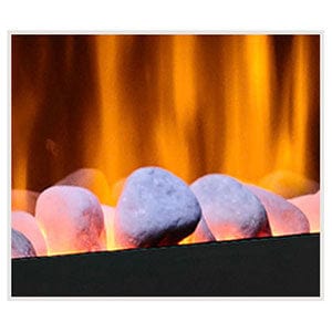 SimpliFire Ceramic White Stone Media Kit for Allusion SimpliFire Fireplace - Fire Pit Oasis
