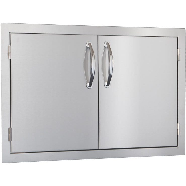 Summerset 30-Inch Stainless Steel Flush Mount Double Access Door - SSDD-33 - Fire Pit Oasis
