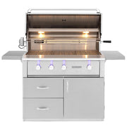 Summerset Alturi 42-Inch 3-Burner Propane Gas Grill With Stainless Steel Burners & Rotisserie - ALT42T-LP - Fire Pit Oasis