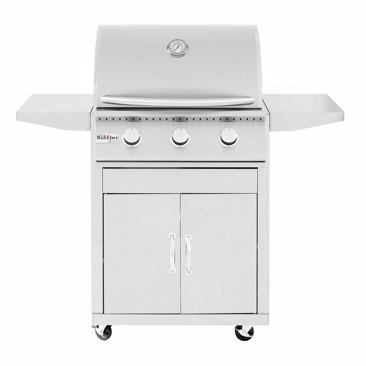 Summerset Sizzler 26-Inch 3-Burner Propane Gas Grill - SIZ26-LP - Fire Pit Oasis