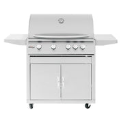 Summerset Sizzler 32-Inch 4-Burner Propane Gas Grill With Rear Infrared Burner - SIZ32-LP - Fire Pit Oasis
