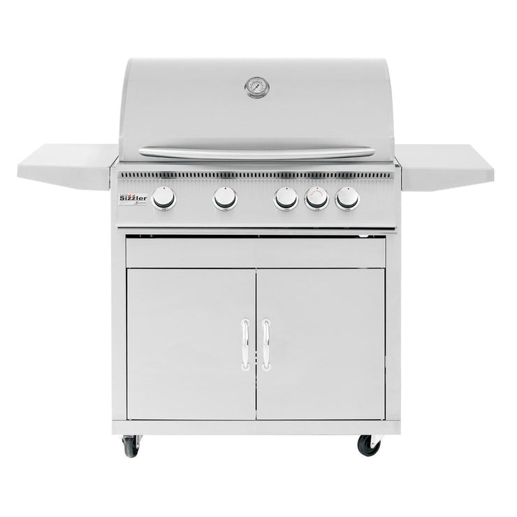 Summerset Sizzler 32-Inch 4-Burner Propane Gas Grill With Rear Infrared Burner - SIZ32-LP - Fire Pit Oasis