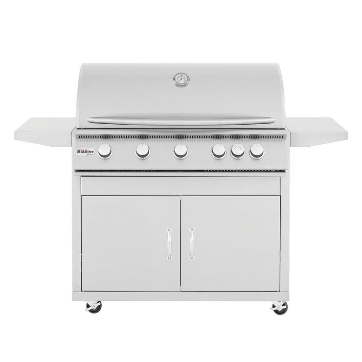 Summerset Sizzler 40-Inch 5-Burner Propane Gas Grill With Rear Infrared Burner - SIZ40-LP - Fire Pit Oasis