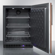 Summit 24-Inch 4.72 Cu. Ft. Outdoor Rated Compact Freezer - Custom Panel / Black Cabinet - SPFF51OSIF - Fire Pit Oasis
