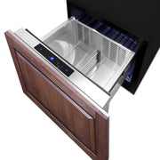 Summit Commercial 24-Inch 1.6 Cu. Ft. Built-In Drawer Refrigerator - Custom Panel Ready - FF1DSS24 - Fire Pit Oasis