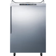 Summit Commercial 24-Inch 5.6 Cu. Ft. Outdoor Rated DIY Tap Beer Dispenser / Kegerator - Professional Handle - SBC635MOS7NKHV - Fire Pit Oasis