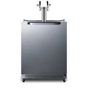 Summit Commercial Outdoor Rated Double Tap Beer Dispenser / Kegerator w/ TapLock - SBC696OSTWINTL - Fire Pit Oasis