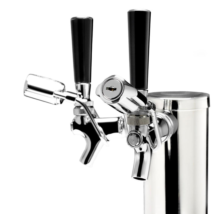 Summit Commercial Outdoor Rated Double Tap Beer Dispenser / Kegerator w/ TapLock - SBC696OSTWINTL - Fire Pit Oasis