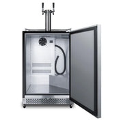 Summit Commercial Outdoor Rated Double Tap Cold Brew Coffee Dispenser / Kegerator - SBC696OSCFTWIN - Fire Pit Oasis