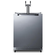 Summit Commercial Outdoor Rated Double Tap Cold Brew Coffee Dispenser / Kegerator - SBC696OSCFTWIN - Fire Pit Oasis