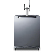Summit Commercial Outdoor Rated Double Tap Cold Brew Nitro & Flat Coffee Dispenser / Kegerator - SBC696OSCMTWIN - Fire Pit Oasis